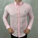 Camisa Manga Longa Linho PRL Rosa 