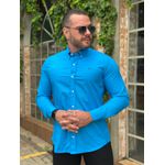 Camisa Manga Longa Aramis Azul