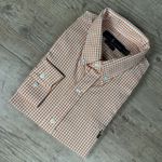 Camisa Manga Longa Xadrez PRL Laranja