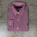 Camisa Manga Longa Xadrez PRL Vermelho