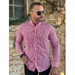 Camisa Manga Longa Xadrez PRL Vermelho