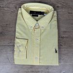 Camisa Manga Longa Xadrez PRL Amarelo