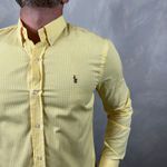 Camisa Manga Longa Xadrez PRL Amarelo