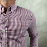 Camisa Manga Longa Xadrez PRL Fúcsia