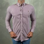 Camisa Manga Longa Xadrez PRL Fúcsia