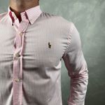 Camisa Manga Longa Xadrez PRL Rosa