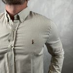 Camisa Manga Longa PRL Xadrez Bege