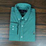 Camisa Manga Longa PRL Xadrez Verde