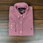 Camisa Manga Longa PRL Xadrez Vermelho