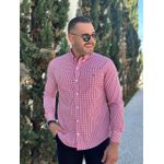 Camisa Manga Longa PRL Xadrez Vermelho
