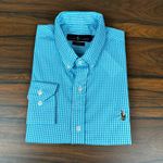 Camisa Manga Longa PRL Xadrez Azul