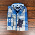 Camisa Manga Longa TH Xadrez Azul