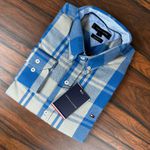 Camisa Manga Longa TH Xadrez Azul