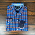 Camisa Manga Longa TH Xadrez Azul