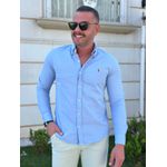 Camisa Manga Longa PRL Azul