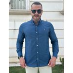 Camisa Manga Longa PRL Azul