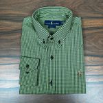 Camisa Manga Longa PRL Xadrez Verde 