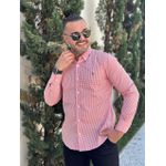 Camisa Manga Longa Xadrez PRL Laranja