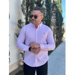 Camisa Manga Longa Xadrez PRL Rosa