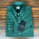 Camisa Manga Longa Armani Verde 