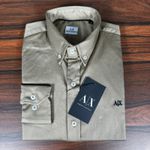 Camisa Manga Longa Armani Caqui 