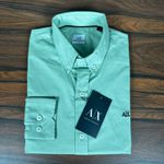 Camisa Manga Longa Armani Verde 