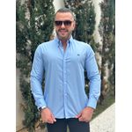 Camisa Manga Longa Armani Azul