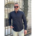 Camisa Manga Longa CK Preto