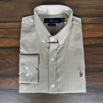 Camisa Manga Longa PRL Marrom Claro