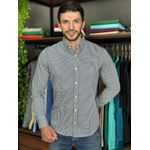 Camisa Manga Longa PRL Xadrez Azul