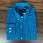 Camisa Manga Longa PRL Xadrez Azul