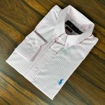 Camisa Manga Longa PRL Xadrez Rosa. 