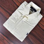 Camisa Manga Longa Linho PRL Amarelo.