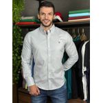 Camisa Manga Longa PRL Cinza Claro. 