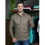 Camisa Manga Longa PRL Marrom. 