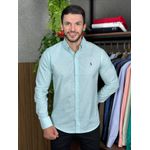 Camisa Manga Longa Linho PRL Verde.