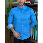 Camisa Manga Longa PRL Azul. 