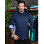 Camisa Manga Longa PRL Azul. 