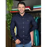 Camisa Manga Longa PRL Azul. 