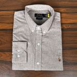 Camisa Manga Longa PRL Marrom Claro 