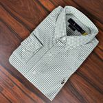 Camisa Manga Longa PRL Xadrez Cinza. 