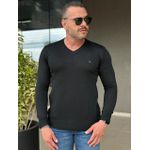 Suéter TH Gola V Preto. 