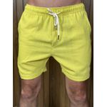 Bermuda Linho Peruano PRL Amarelo. 