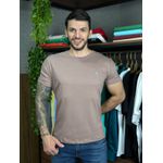 Camiseta Brooksfield Marrom Claro 