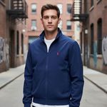 Jaqueta Zíper PRL Azul