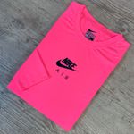 Camiseta Nike Dry Fit Manga Longa Rosa