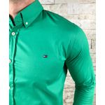 Camisa manga longa TH - Verde Cana