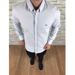 Camisa Manga Longa LCT Azul e Cinza