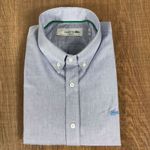 Camisa Manga Longa LCT Azul e Cinza