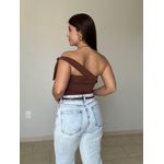 Blusa Julia de Nó Castanho